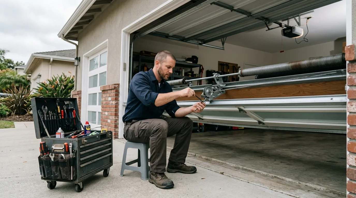 Off-Track Garage Door Repair for Princeton Homes in Allen